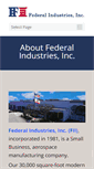 Mobile Screenshot of fedindustries.com