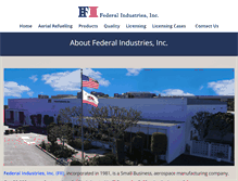 Tablet Screenshot of fedindustries.com